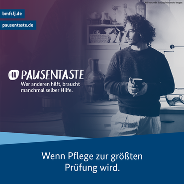 Titelbild des Digitalpakets mit Text "Wenn Pflege zur größten Prüfung wird"