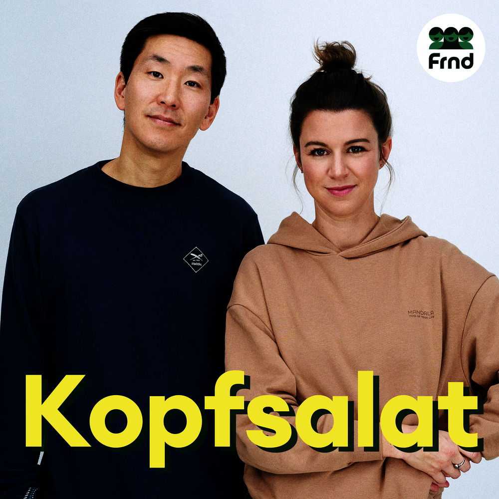 Titelbild des Podcasts "Kopfsalat" mit Sara Steinert und Frank Joung